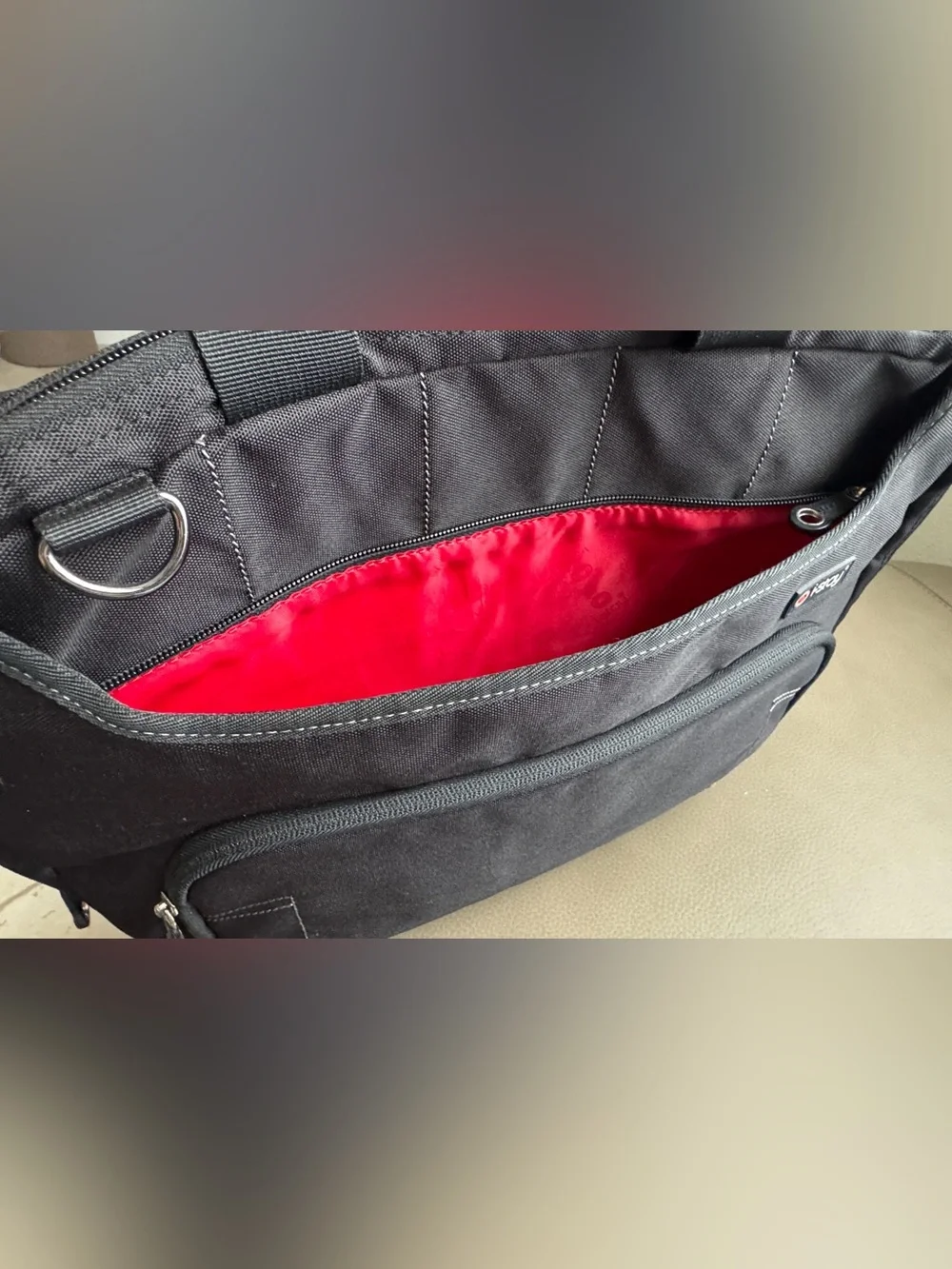 Black Laptop Briefcase with Front Pocket -